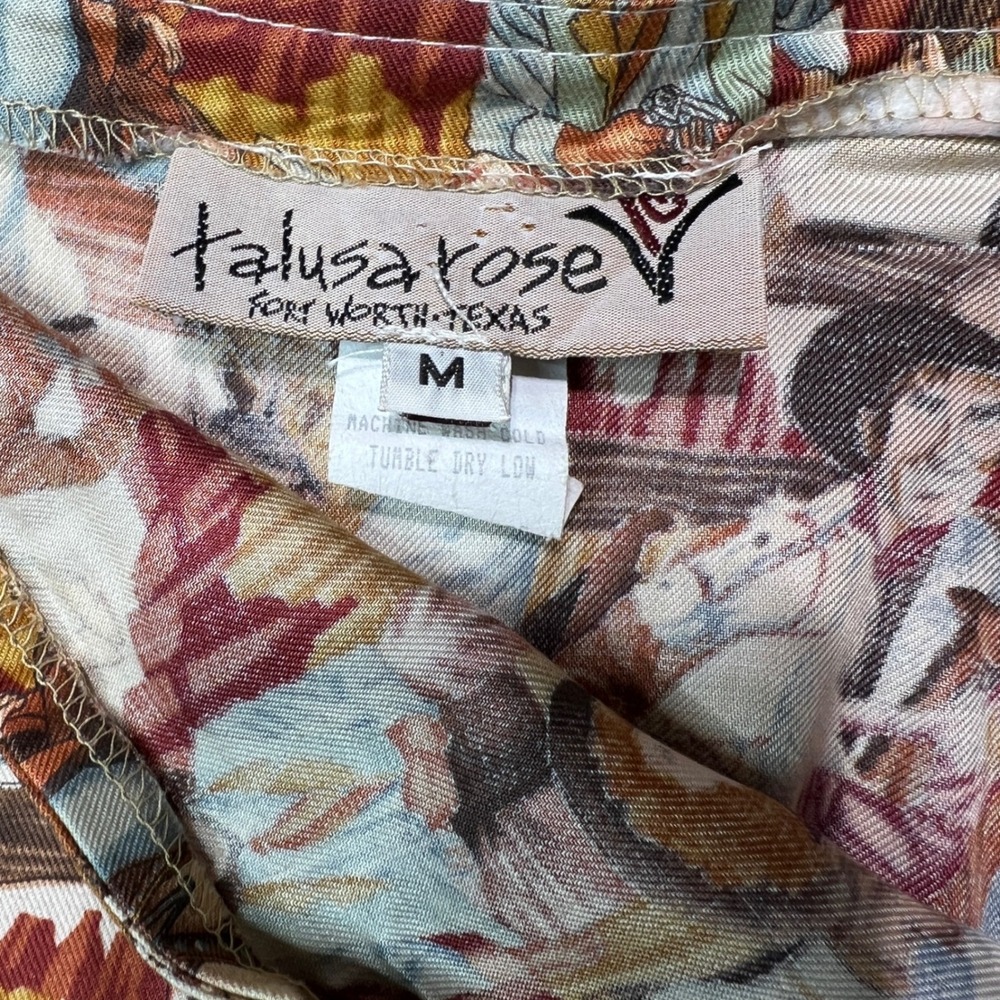 Western Print Maxi Skirt Cowboy Cowgirl Rodeo Ruffle Hem‎ Long Skirt - Picture 8 of 9